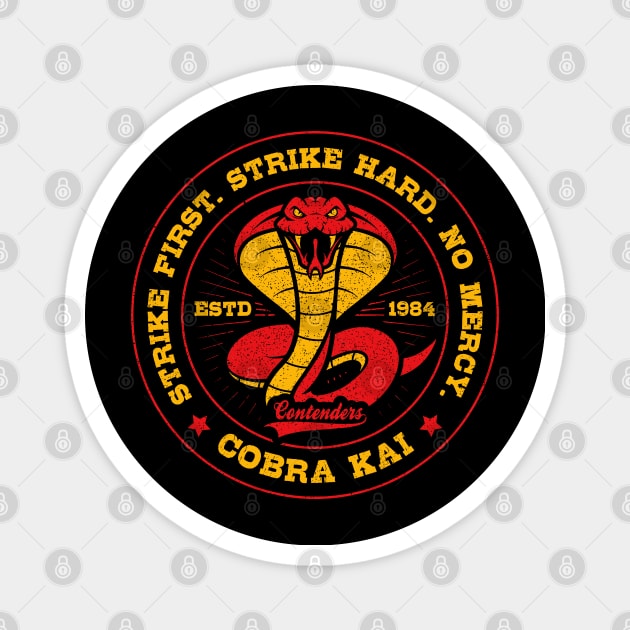 Cobra Kai No Mercy Logo Magnet by neilholman